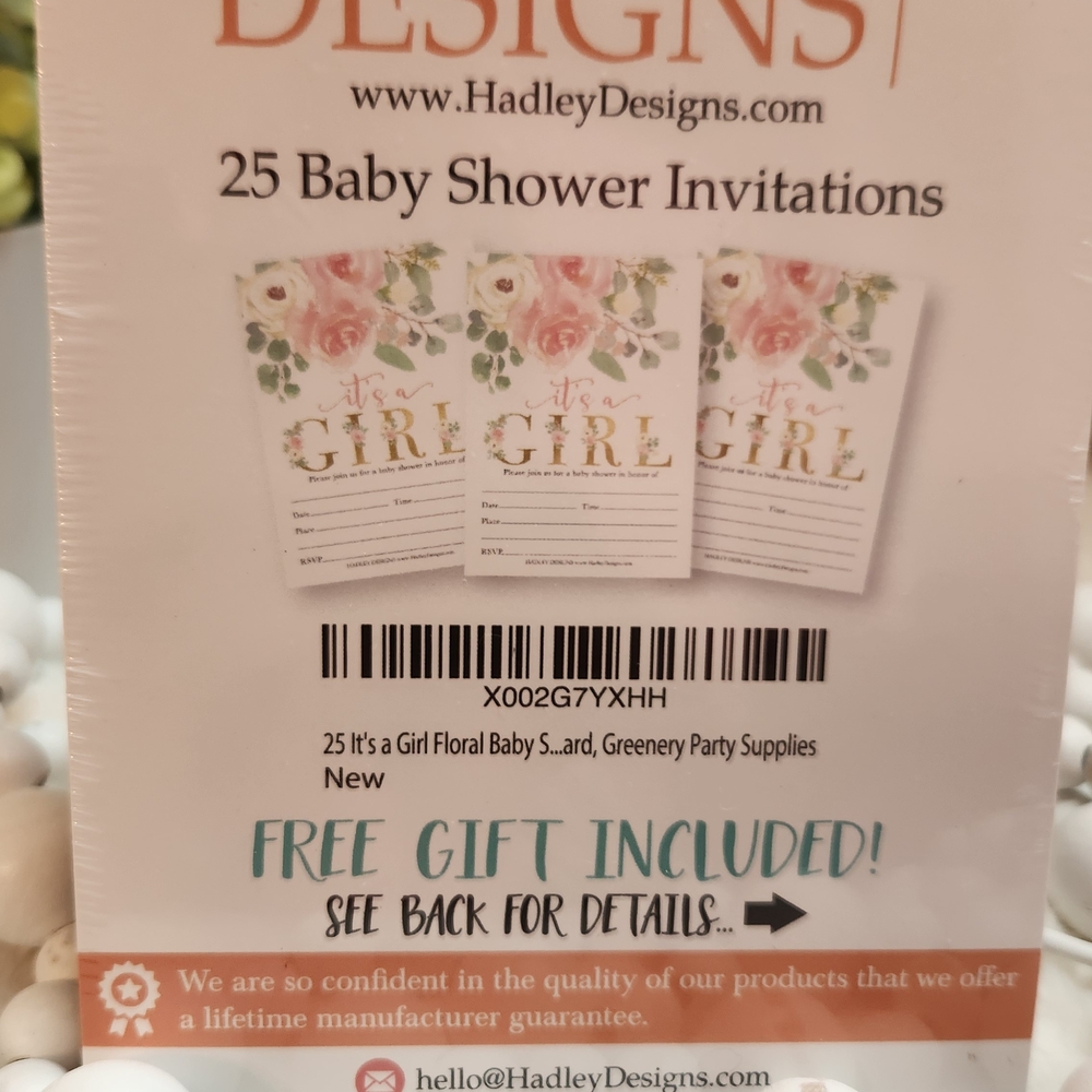 Baby Shower Invitations - Floral Greenery